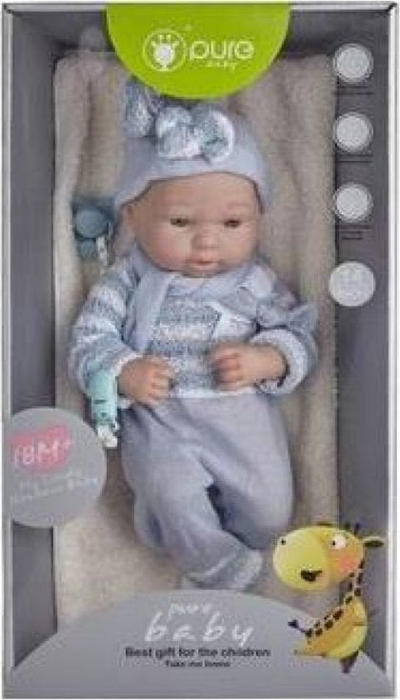 Kukull bebe No Name TOY DOLL BABY DF14-047B, klasike, për kalamaj