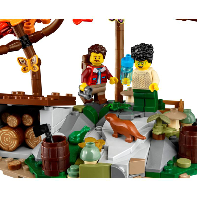 Set lodrash LEGO Ideas A-Frame Cabin 21338, 2082 copa, për të rritur