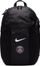 Çantë shpine Nike PSG Academy FB2892-010, sportive, me xhepa anësorë, e zezë