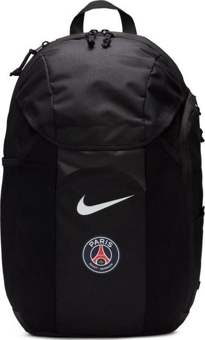 Çantë shpine Nike PSG Academy FB2892-010, sportive, me xhepa anësorë, e zezë