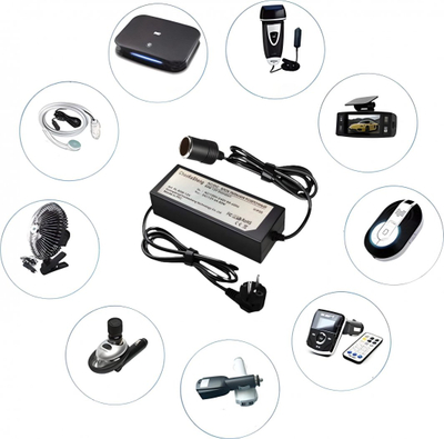 Adapter rryme ChaoKeSheng PL-80W-12V, 230V në 12V, 80W, i zi