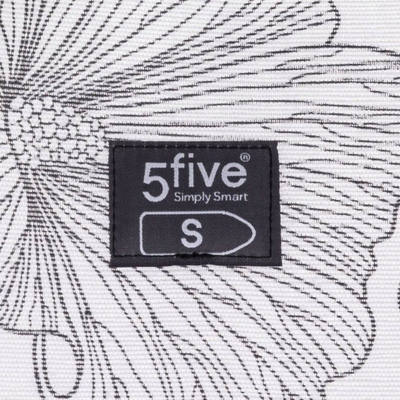 Mbulesë dërrase hekurosjeje 5five S, 5 shtresa, 105x30 cm, me lule gri