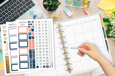 Stickerë zbukurues Peter Pauper, 7 fletë, për planner dhe bullet journal