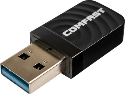 Adapter WiFi USB COMFAST CF-812AC, 1300Mbps, Dual Band 2.4GHz 5GHz, i zi