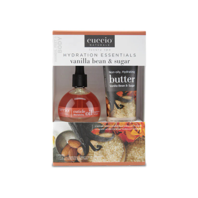 Set për trup Cuccio Naturale Hydration Essentials Vanilla Bean & Sugar, 113 g + 73 ml