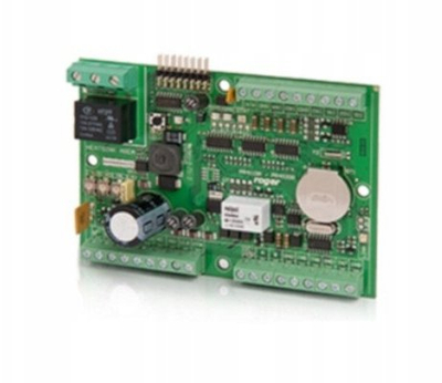 Kontrollues aksesi Roger PR402DR, 12V DC, modul për dy dyer, jeshil