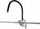 Krah i lëvizshëm për mikrofon Rycote PCS Cobra Arm, 3/8", i zi
