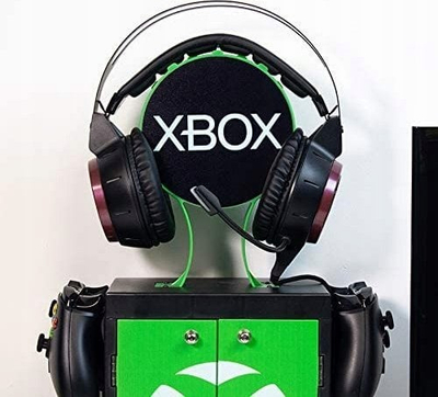 Raft për lojëra Xbox Numskull Gaming Locker, mban deri në 10 disqe, me mbajtëse për kufje, shumëngjyrësh