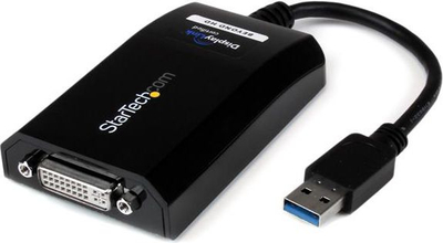 Adapter video StarTech.com USB32DVIPRO, USB 3.0 në DVI VGA, 2048x1152, i zi