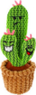 Lodër pelushi për qen Dingo Cactus Familia, 20cm, me fishkëllimë, shumëngjyrëshe