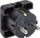 Prizë këndore Bachmann 911.170, 16A 250V, 2 pole, e zezë