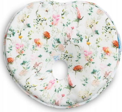 Jastëk korrektues për bebe Sensillo Flowers, ergonomik, 22 x 22 cm, shumëngjyrësh