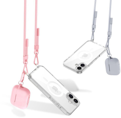 Rrip telefoni Tech-Protect C5SE Rope, crossbody, rozë