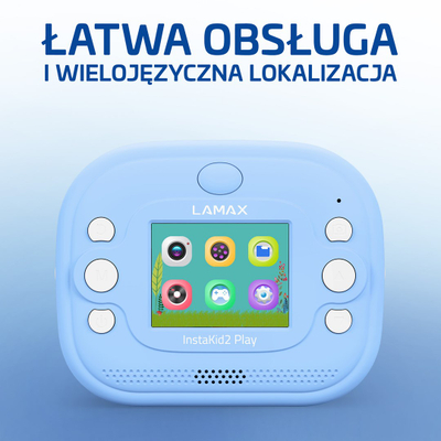 Kamerë për fëmijë Lamax InstaKid2 Play, 2.0" IPS, Full HD, blu