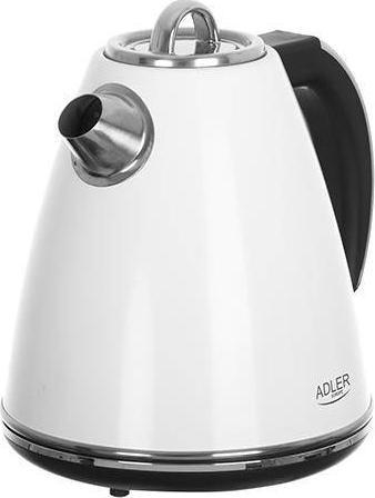 Çajnik elektrik Adler AD 1343, 1.5L, 2200W, i bardhë