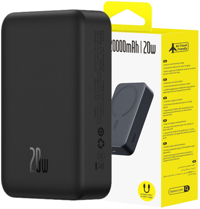 Power bank Baseus EnerFill FM41, 20000mAh, 20W, magnetik, i zi
