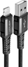 Kabllo Acefast USB A në Lightning, 1.2m, 2.4A, e zezë