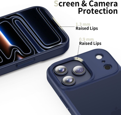 Mbulesë telefoni Tech-Protect Magmat për iPhone 17 Pro Max, matte, blu e errët