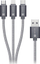 Kabllo Connect IT USB-A me Lightning, 1.2 m, gri (CI-1229) – për karikim dhe hedhje të dhënash