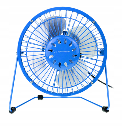 Ventilator tavoline Esperanza Yugo, USB, metalik, blu