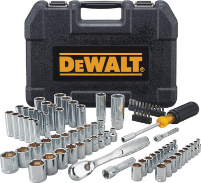 Set çelësa raketë Dewalt DWMT81531-1, 84 copë, me valixhe, i zi
