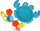 Lodër banje MEGA CREATIVE Bath Toy Crab, gaforre, shumëngjyrëshe