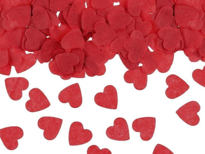 Konfeti PartyDeco Hearts, 1.6x1.6cm, 15g, të kuqe