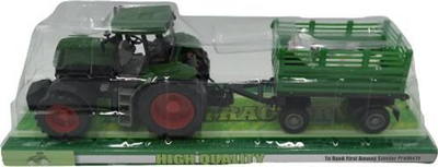 Lodër traktor Teka me rimorkio, i vogël, jeshil