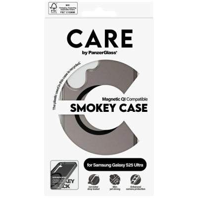 Kuti telefoni PanzerGlass CARE Urban Combat, Samsung Galaxy S25 Ultra, shkon me karikim Qi, e tymtë