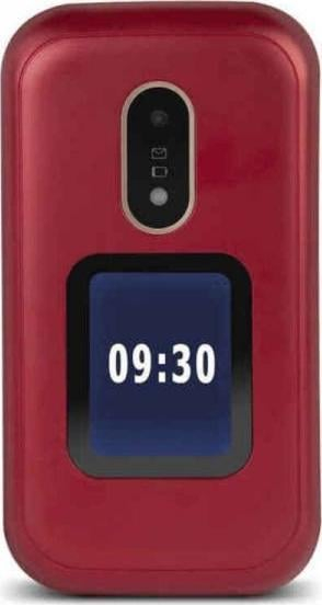 Telefoni me kapak Doro 6060, ekran 2.8\", buton për emergjenca, ngjyrë zi e bardhë