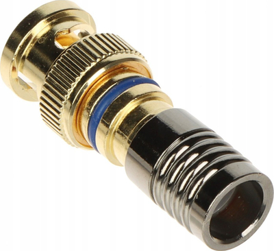 Konektor BNC METACON 4781 MTC, plug kompresion, për kabllo koaks, metalik