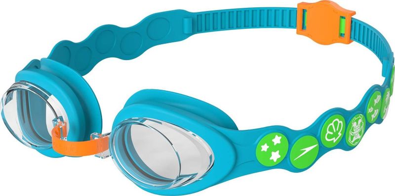 Syze noti për fëmijë Speedo Sea Squad, AntiFog, filtër UV, blu portokalli