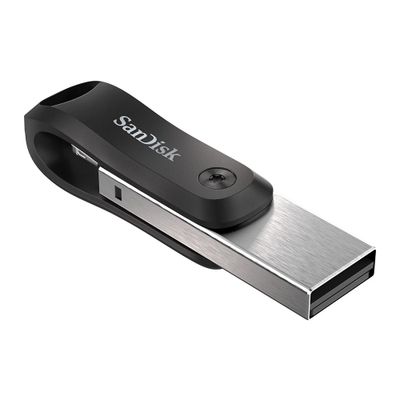 USB SanDisk iXpand, 128GB, USB 3.0/Lightning, e zezë