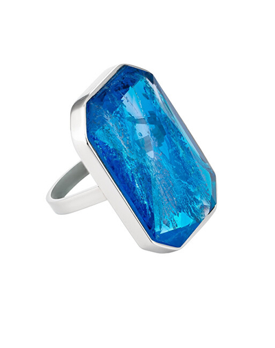 Unazë për femra Preciosa Ocean Aqua 7446 67, e kaltër