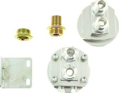 Kit zhvendosje vaji TurboWorks Oil Relocation Kit, AN10, ngjyrë argjend