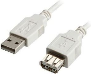 Kabllo zgjatues USB Multicomp Pro 11.99.8949, USB 2.0, 1.8m, i bardhë