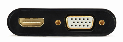 Adapter video Gembird A-VGA-HDMI-02, VGA në HDMI, Full HD 1080p, i zi