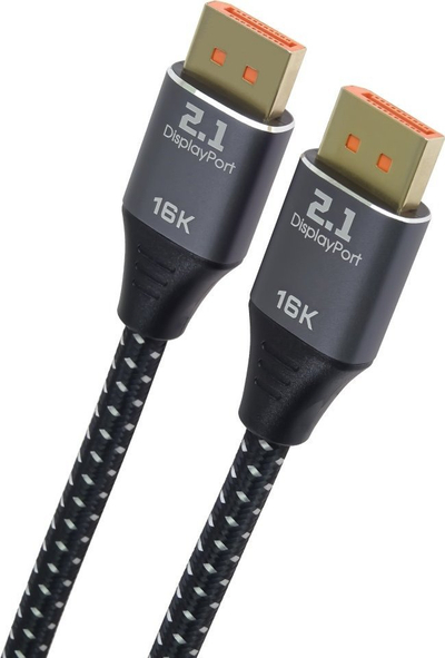 Kabllo DisplayPort PREMIUMCORD kport11-02, DisplayPort 2.1, deri 16K 60Hz 8K 120Hz, e zezë
