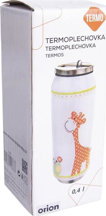 Termus për kalamaj Orion Giraffe, 0.4 L, çelik inox, shumëngjyrësh