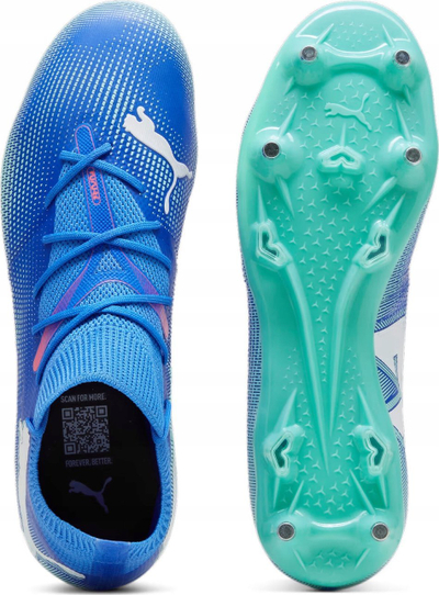 Këpucë futbolli Puma Future 7 Match MxSG 107933-01, për bar natyral, për burra, blu