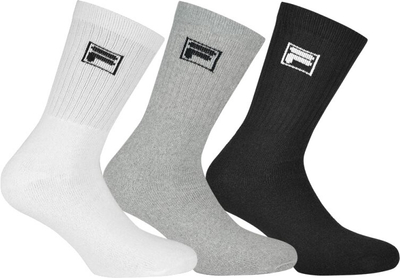 Set çorape për meshkuj Fila, 3 palë, të bardha/hirta/zeza