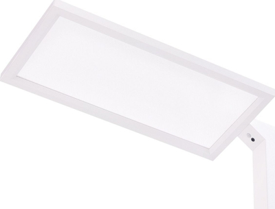 Llampë dyshemeje LED ORION, me sensor lëvizje, trup metalik, e bardhë