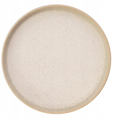 Pjatë e sheshtë Verlo LESS, 22 cm, porcelan, bezhë