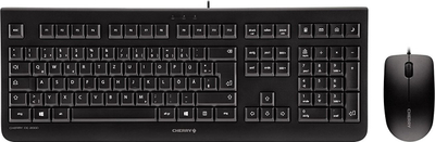 Set tastierë dhe mi Cherry DC 2000, me kabllo, 1200 dpi, i zi