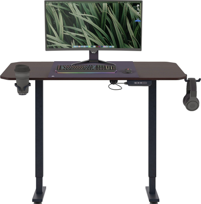 Tavolinë gaming Jan Nowak Egon 1100, rregullim elektrik lartësie, 110 cm, ngjyrë arre
