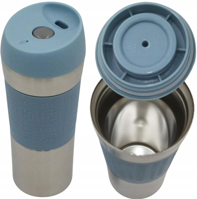 Termus udhëtimi Excellent Houseware Thermal Tourist Mug, 350 ml, blu