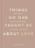 Things No One Taught Us About Love - King