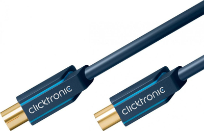Kabllo koaksiale ClickTronic, 2 m, për HDTV/DVB, blu