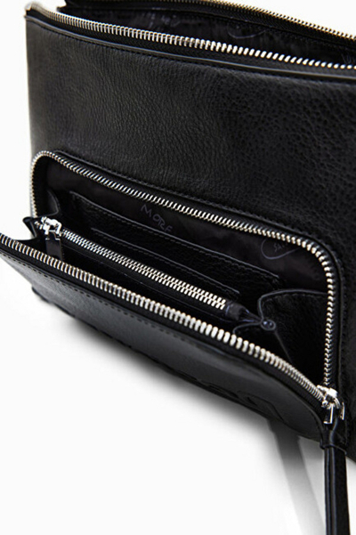 Çantë krahu Desigual Bag-Half Logo 22 Dortmund 22WAXP82 2000, e zezë