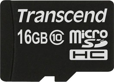 Kartë memorie Transcend microSDHC TS16GUSDC10, 16GB, Class 10